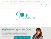 Tablet Screenshot of joyinthehome.com